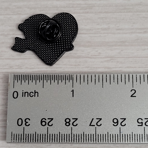 Pick Me Heart Pierced By Cupid's Arrow Enamel Pin - Picture 6 of 9